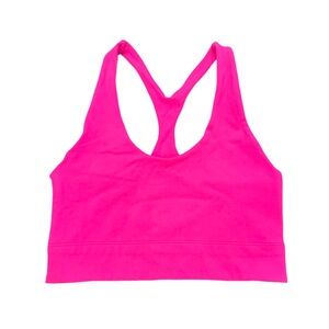 Fabletics Simone SculptKnit Midi Sports Bra - Bright Pink S